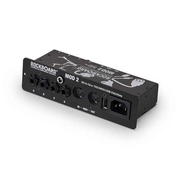 Патч-панель для педалборд ROCKBOARD RBO B MOD 2 V2 - All-in-One TRS, Midi & USB Patchbay