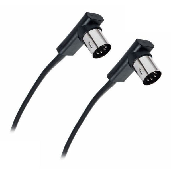 MIDI-кабель ROCKBOARD RBO CAB MIDI 500 BK Flat MIDI Cable - Black, 500 cm