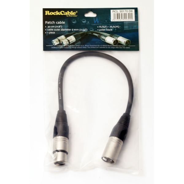 Мікрофонний патч-кабель ROCKCABLE RCL30170 D6 Microphone Cable