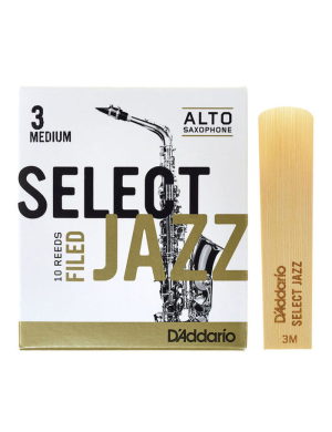 Трость для альт-саксофона D'ADDARIO Select Jazz - Alto Sax Filed 3M (1шт)