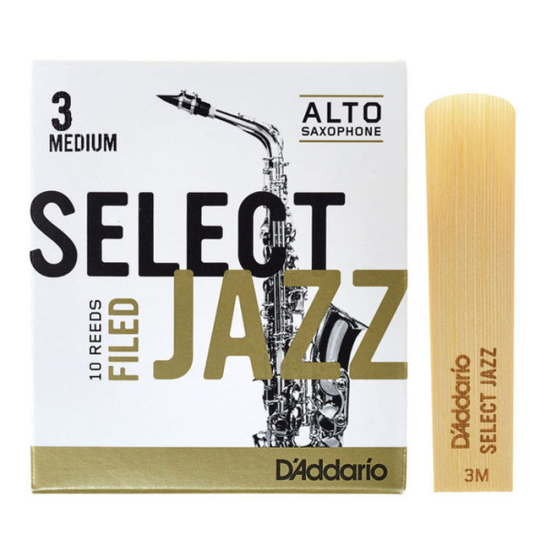 Тростина для альт-саксофона D'ADDARIO Select Jazz - Alto Sax Filed 3M (1шт)