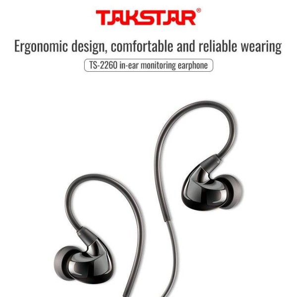 Вакуумні навушники з шумопоглинання Takstar TS-2260 Вакуумні навушники з шумопоглинання Takstar TS-2260