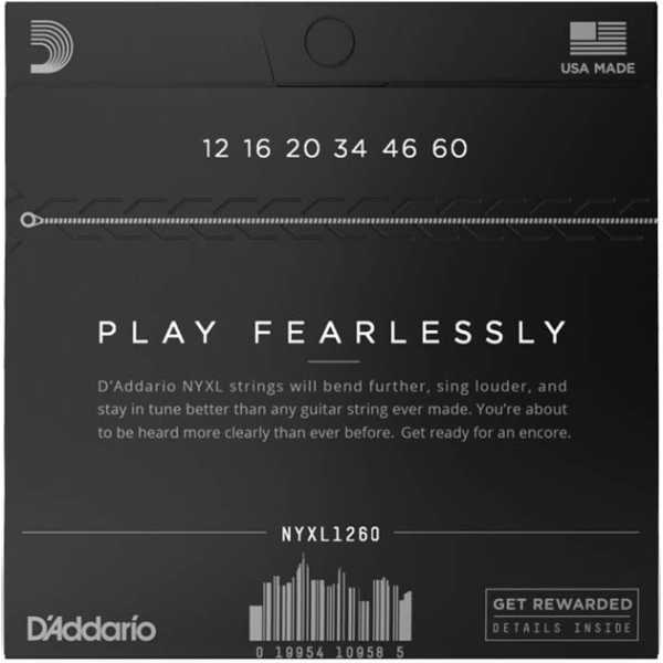 Набір струн для електрогітари DADDARIO NYXL1260 EXTRA HEAVY (12-60)