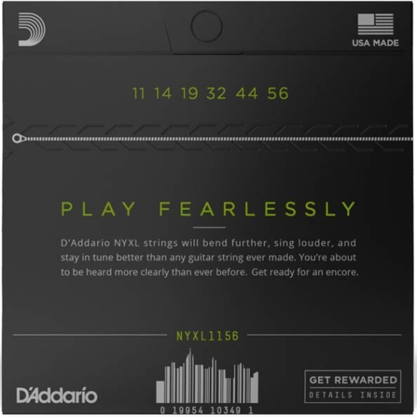 Набір струн для електрогітари DADDARIO NYXL1156 MEDIUM TOP / X-HEAVY BOTTOM (11-56)