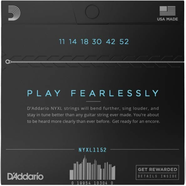 Набір струн для електрогітари DADDARIO NYXL1152 MEDIUM TOP / HEAVY BOTTOM (11-52)