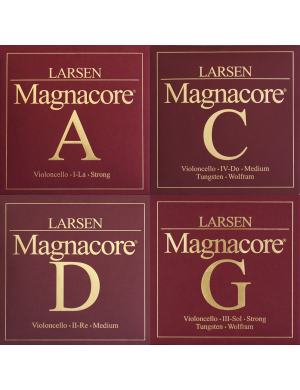 Комплект струн Larsen Magnacore (medium) 4/4 для віолончелі