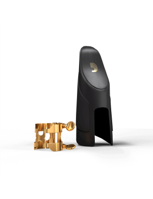 Лигатура Harrison + колпачок для альт саксофона RICO HAS1G H-Ligature & Cap - Alto Sax Gold Plated