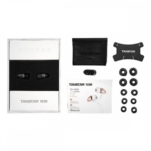 Вакуумні навушники-гарнітура Takstar TS-2280 GOLDEN Вакуумні навушники-гарнітура Takstar TS-2280 GOLDEN