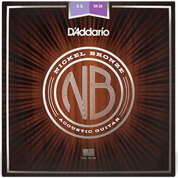 Набір струн для акустичної гітари DADDARIO NB1152 NICKEL BRONZE CUSTOM LIGHT 11-52