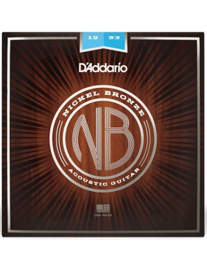 Набор струн для акустической гитары DADDARIO NB1253 NICKEL BRONZE LIGHT 12-53
