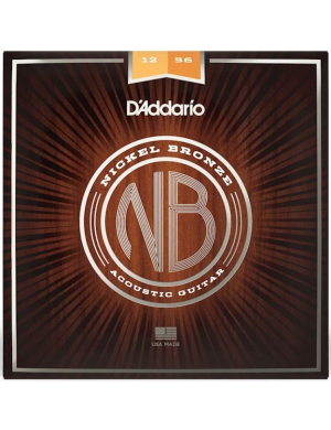 Набор струн для акустической гитары DADDARIO NB1256 NICKEL BRONZE LIGHT TOP/MEDIUM BOTTOM 12-56