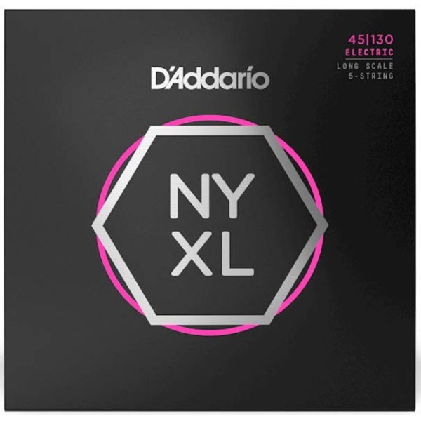 Набір струн для бас гітари DADDARIO NYXL45130 REGULAR LIGHT 5 STRING 45-130