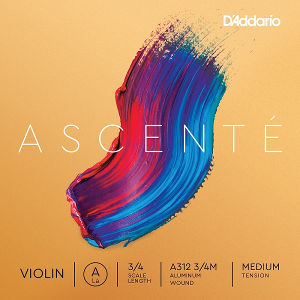 Струна для скрипки DADDARIO A312 4 / 4M Ascent Violin String A 4 / 4M