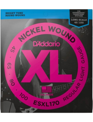 Струны для бас-гитары DADDARIO ESXL170 XL Regular Light Double Ball End 45-100