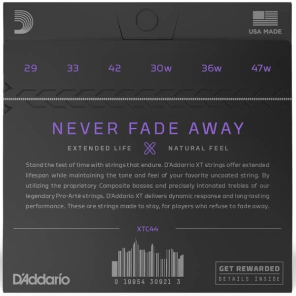 Набір струн для класичної гітари DADDARIO XTC44 XT Classical Extra Hard Tension