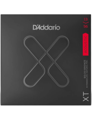 Струны для акустической гитары DADDARIO XTABR1356 XT 80/20 Bronze Medium 13-56