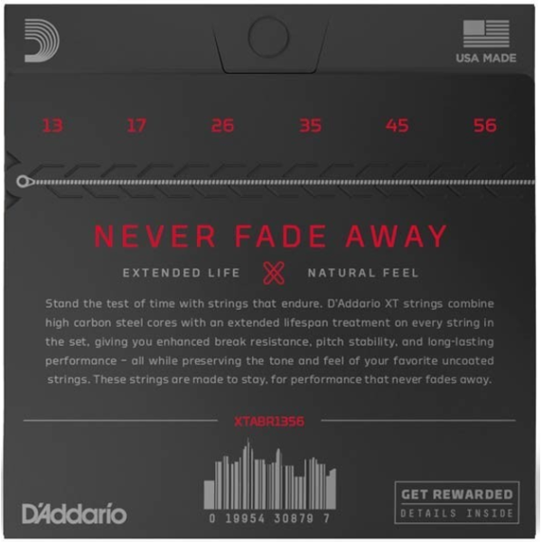 Струни для акустичної гітари DADDARIO XTABR1356 XT 80/20 Bronze Medium 13-56
