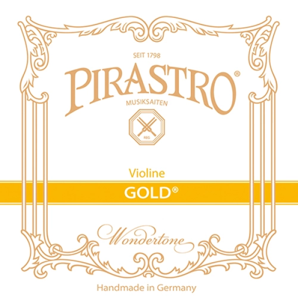 Комплект струн для скрипки Pirastro Gold 4/4 (Мі-кулька)