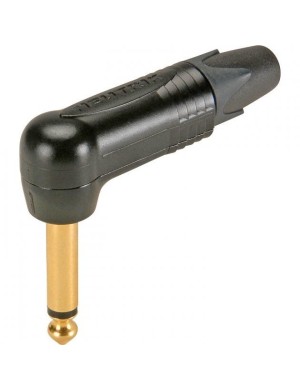 Кутовий роз'єм Jack 6,3 мм моно тато Neutrik NP2RX-B