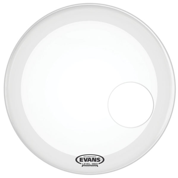 Резонаторний пластик 22 "для бас-барабана EVANS BD22RSW 22 EQ3 RESO SMOOTH WHITE