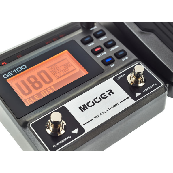 Гітарний процесор MOOER GE100 – мультиефект, лупер, драм-машина
