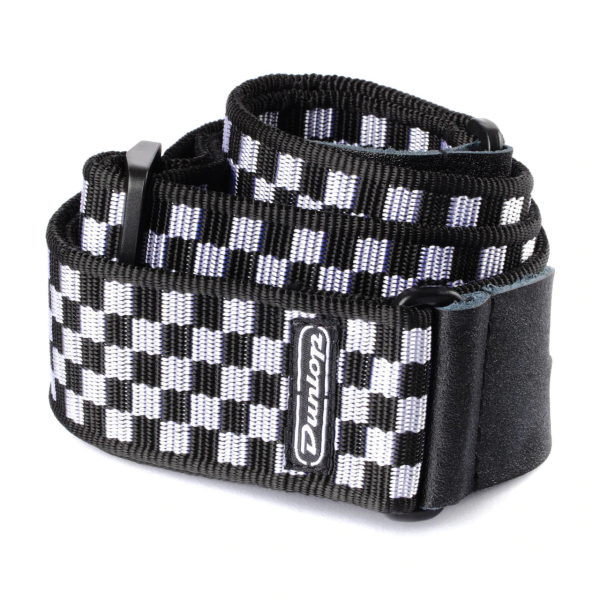 Ремінь для гітари DUNLOP D3831 BK BLACK AND WHITE CHECK