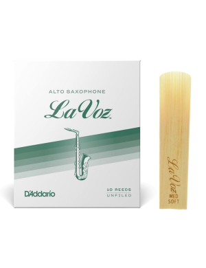 Трость для альт саксофона D'ADDARIO La Voz - Alto Sax Medium Soft (1шт)
