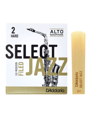 Трость для альт-саксофона D'ADDARIO Select Jazz - Alto Sax Filed 2H (1шт)
