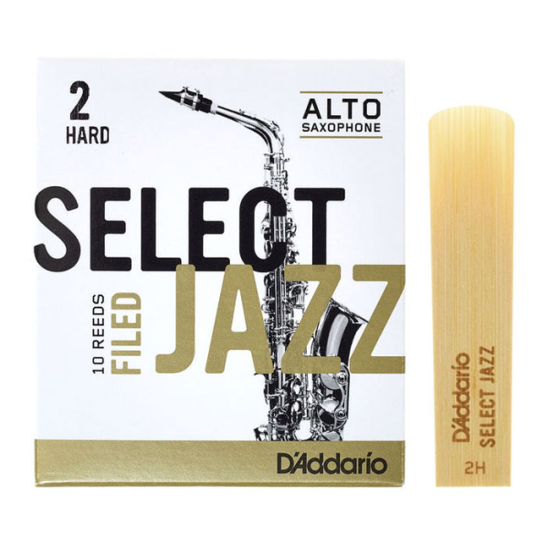 Тростина для альт-саксофона D'ADDARIO Select Jazz - Alto Sax Filed 2H (1шт)
