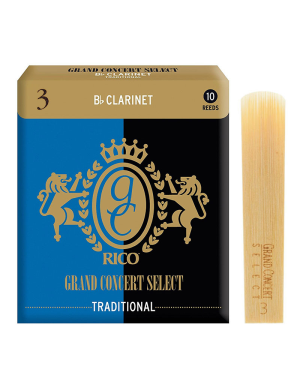 Трость для кларнета D'ADDARIO Grand Concert Select - Bb Clarinet #3.0 (1шт)