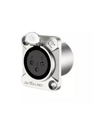 Разъем Roxtone RX3FD-NT XLR панельный female (мама)