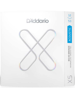Струны для акустической гитары D'ADDARIO XSABR1253 XS 80/20 BRONZE LIGHT (12-53)