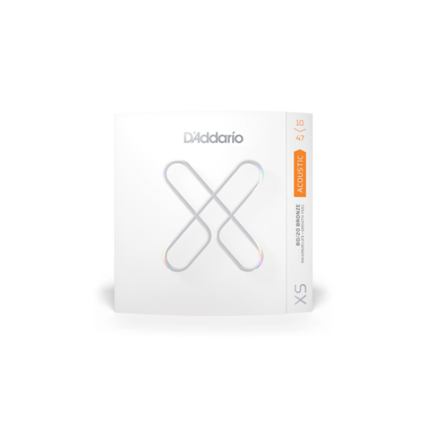 Струни для акустичної гітари D'ADDARIO XSABR1047 XS 80/20 BRONZE EXTRA LIGHT (10-47)