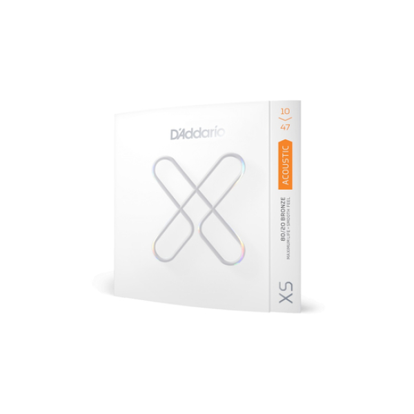 Струни для акустичної гітари D'ADDARIO XSABR1047 XS 80/20 BRONZE EXTRA LIGHT (10-47)