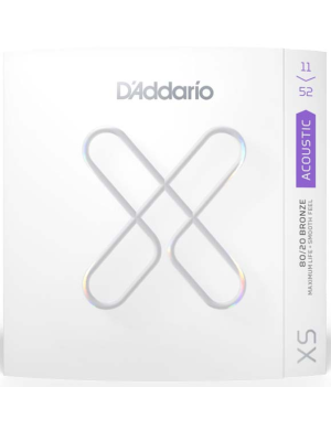Струны для акустической гитары D'ADDARIO XSABR1152 XS 80/20 BRONZE CUSTOM LIGHT (11-52)