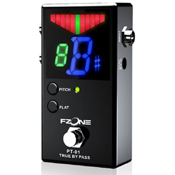 Хроматичний тюнер FZONE PT-01 Black гітарна педаль