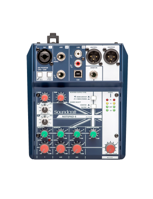 Аналоговый микшерный пульт Soundcraft Notepad 5 – 5 каналов, USB