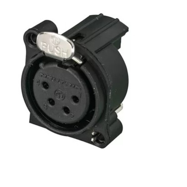 Роз'єм панельний XLR мама Neutrik NC4FAH Роз'єм панельний XLR мама Neutrik NC4FAH