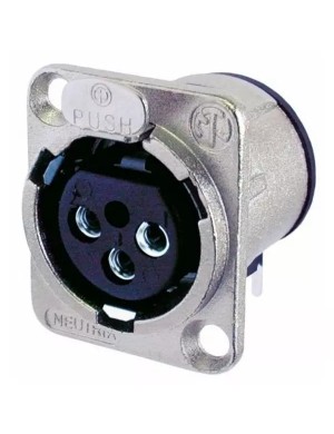 Разъем панельный XLR мама Neutrik NC3FD-H