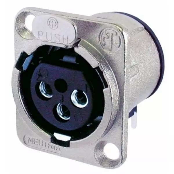 Роз'єм панельний XLR мама Neutrik NC3FD-H