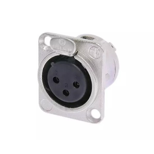 Роз'єм панельний XLR мама Neutrik NC3FD-L-1