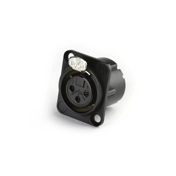 Роз'єм панельний XLR мама Neutrik NC3FD-LX-BAG