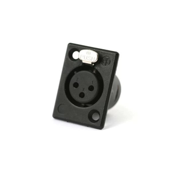 Роз'єм панельний XLR мама Neutrik NC3FP-B-1