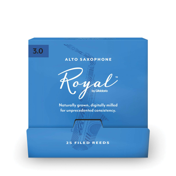 Тростини для альт-саксофона D'ADDARIO Royal - Alto Sax #3.0 - 25 Pack