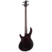 Бас-гітара CORT B4 Element Open Pore Burgundy Red, Bartolini MK-1, Hipshot, 5-шар гриф