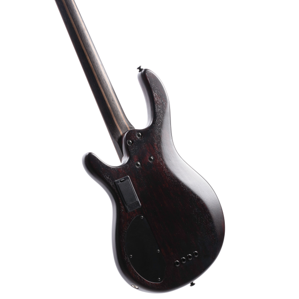Бас-гітара CORT B4 Element Open Pore Burgundy Red, Bartolini MK-1, Hipshot, 5-шар гриф