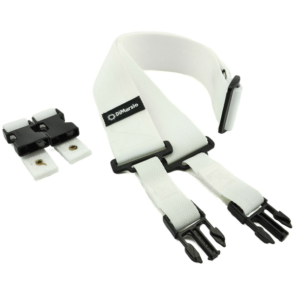 Ремінь для гітари DIMARZIO DD2200 CLIPLOCK WHITE