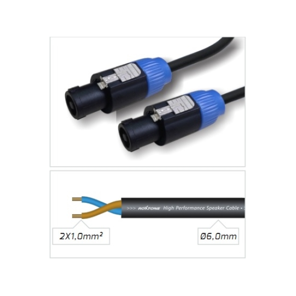 Готовий акустичний кабель Roxtone SSSS210L5, 2x1 кв.мм, зов.діаметр 6 мм, 5 м Готовий акустичний кабель Roxtone SSSS210L5, 2x1 кв.мм, зов.діаметр 6 мм, 5 м