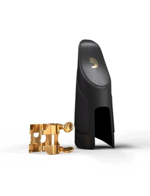 Лігатура та ковпачок для тенор саксофона D'ADDARIO H-LIGATURE & CAP FOR TENOR SAXOPHONE Gold-Plated