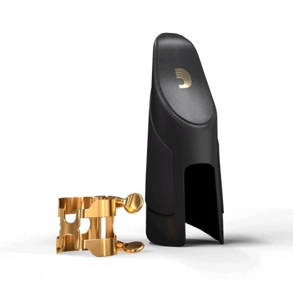Лігатура та ковпачок для тенор саксофона D'ADDARIO H-LIGATURE & CAP FOR TENOR SAXOPHONE Gold-Plated